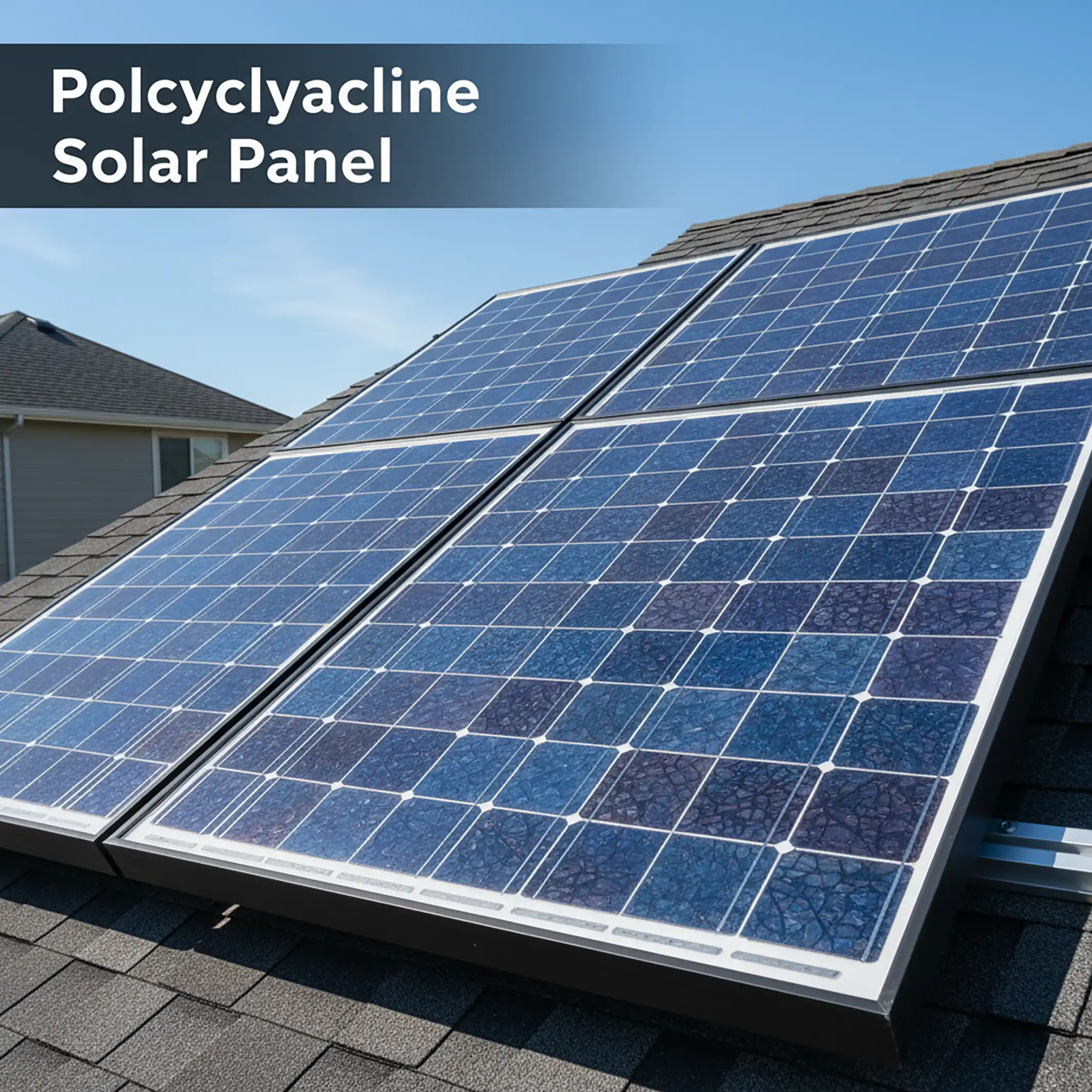 แผงโซล่าเซลล์ Polycrystalline สีน้ำเงิน ราคาประหยัด